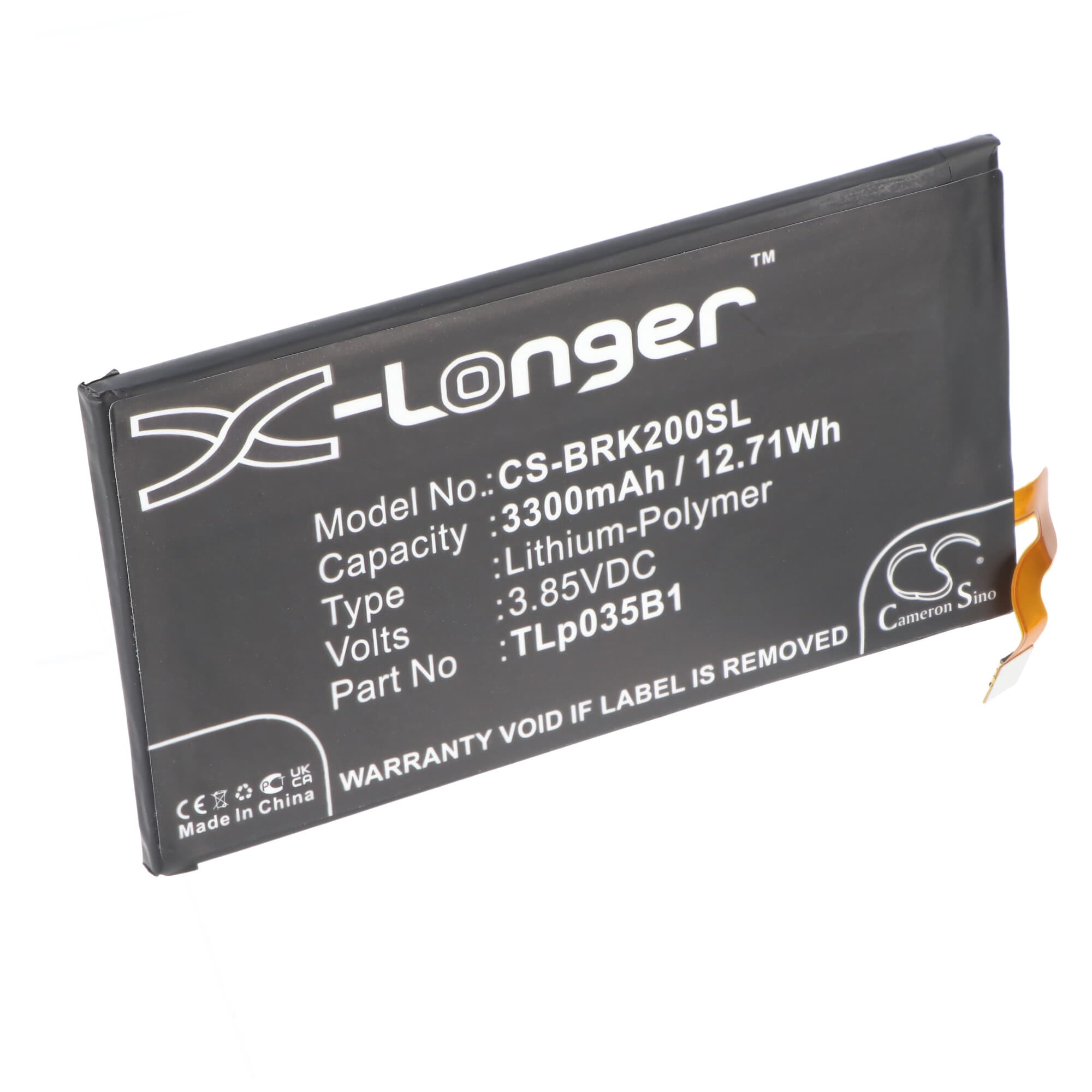 Batterie adaptée pour BlackBerry KEY2, BBF100-1, BBF100-2, BBF100-4, BBF100-6, BBF100-8, BBF100-9, TLp035B1