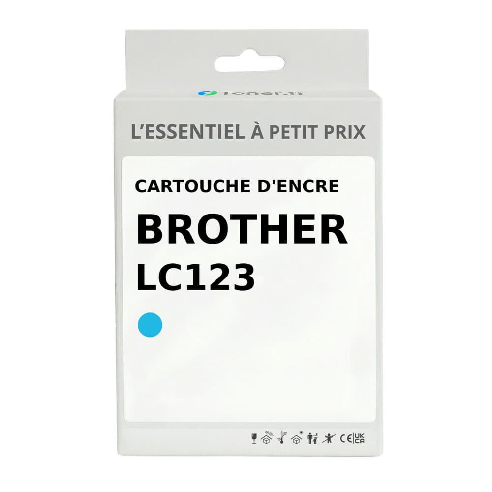 Cartouche d'encre compatible Brother LC123 Cyan