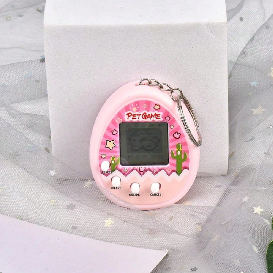 Porte-clés De Machine À Animaux Électroniques Classique 168 Animaux Virtuels Console De Jeu Portable Miniconsole De Jeu De Poche Pendentif De Sac
