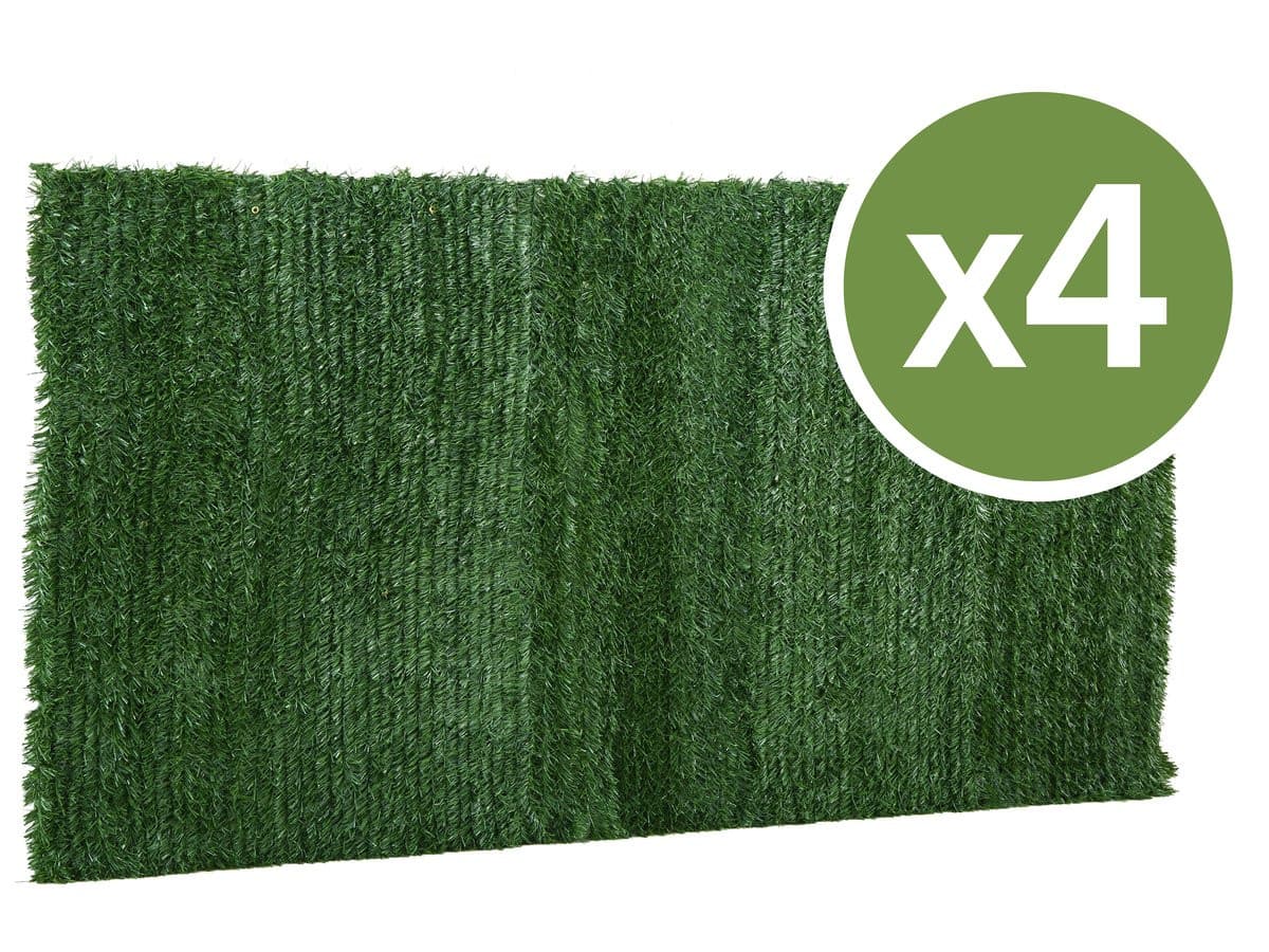 Lot de 4 Haies artificielles - 150 x 300 cm
