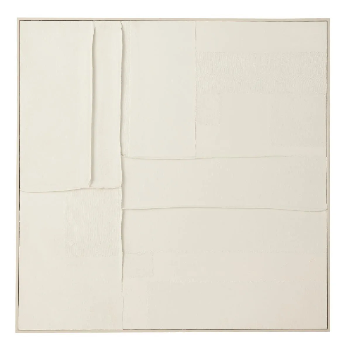 Paris prix Log 102x102cm Blanc - 102x102 cm