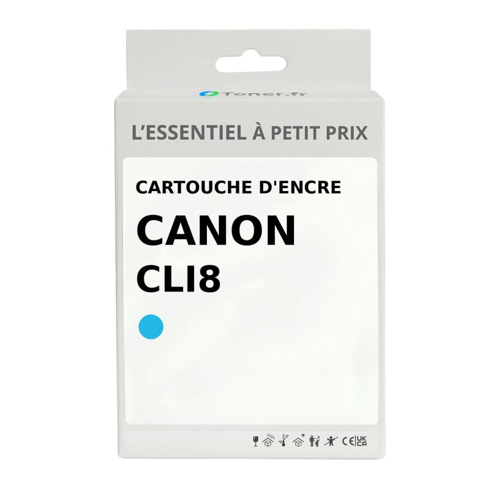 Cartouche d'encre compatible Canon CLI8 Cyan