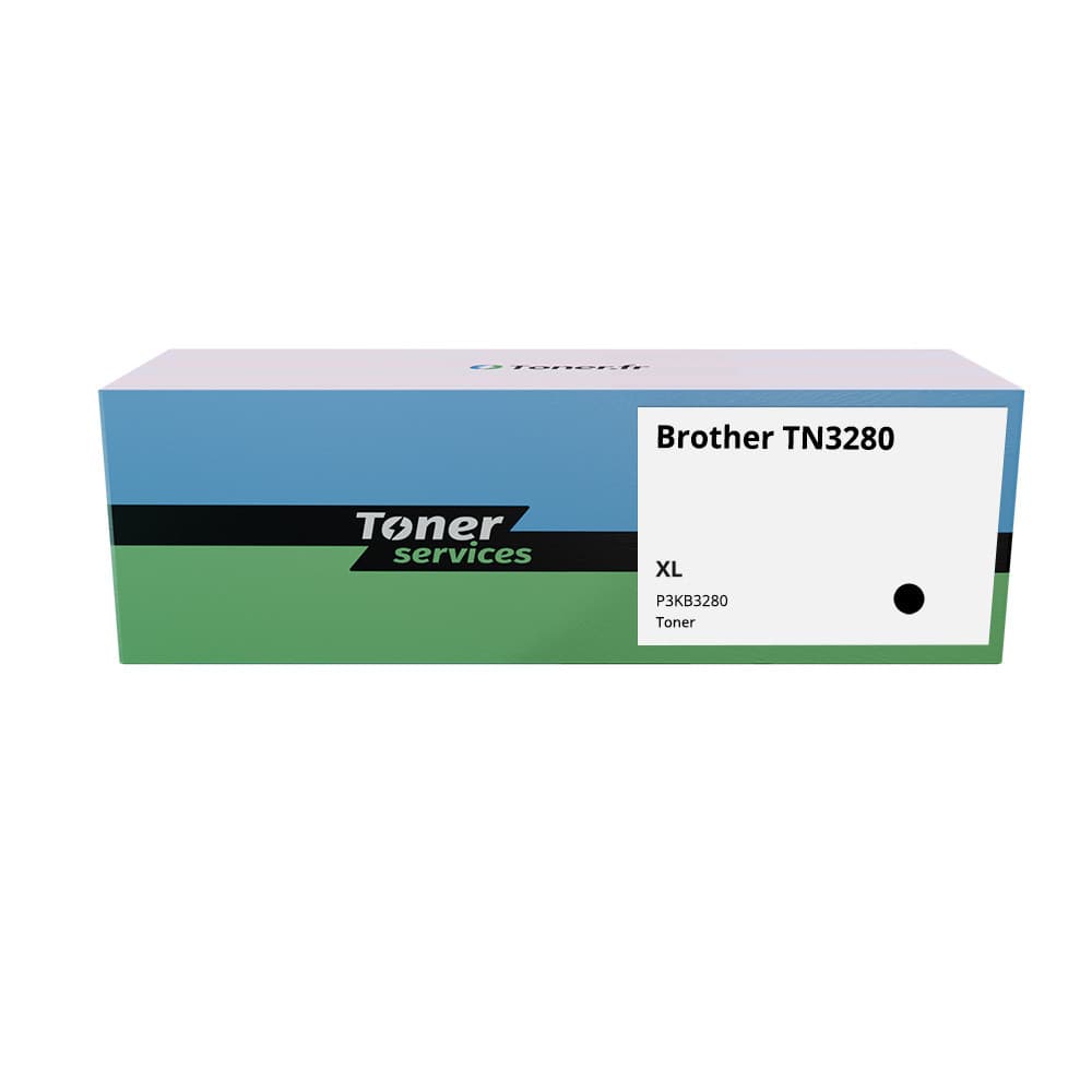 Pack de 3 toners compatible Brother TN3280 XL Noir