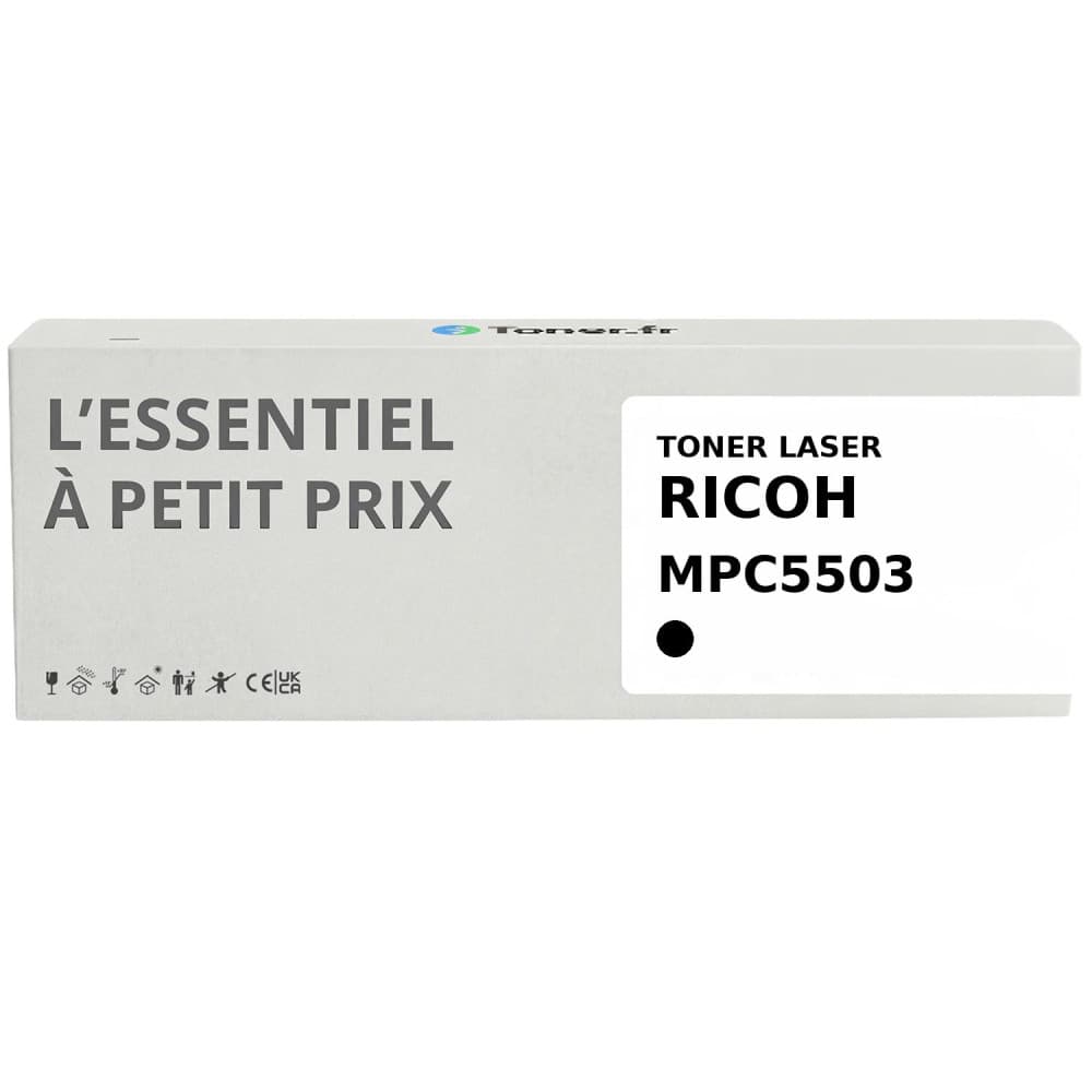 Toner compatible Ricoh MPC5503 Noir